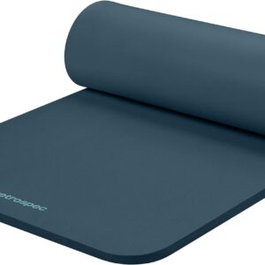 Retrospec Solana 1 Inch Thick Yoga Mat with Carry Strap Non Slip Exercise Mat